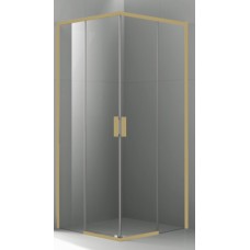 Dušo kabina AW1142 100x100 GOLD skaidri be pado