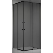 Dušo kabina ELEGANCE 100x100 juoda/pilka be pado