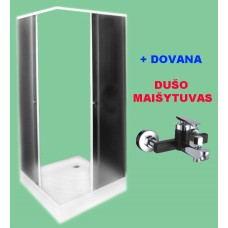 IŠPARDAVIMAS! Dušo kabina ZK90 FABRIC DOVANA dušo maišytuvas A1203