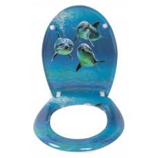 Klozeto dangtis DU02 lėtas dolphin