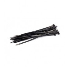 Sąvaržos plasm.juodos 2,5x100mm 100vnt.Proline