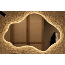 Veidrodis CLOUD LED IŠMANUS su funkcija nuo rasojimo, laikrodžiu ir termometru