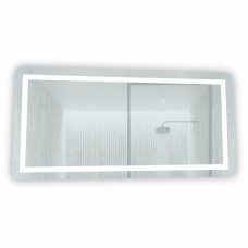 Veidrodis FS612 LED IŠMANUS su funkcija nuo rasojimo, laikrodžiu ir termometru