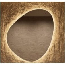 Veidrodis PEBBLE LED IŠMANUS su funkcija nuo rasojimo, laikrodžiu ir termometru