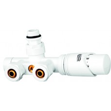 Vožtuvas termostatinis gyvatukui 0300.341 kairinis baltas