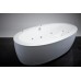 Akmens masės vonia VISPOOL FESTA 2040x1100 balta su apdailomis