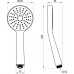 Dušo galvutė Ravak Flat, S 1 funkcijos, 100 mm, 960.00