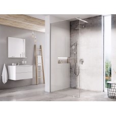 Dušo kabina Ravak Walk-In Wall, 100x80-120 Walk-In Wall Set 100, chromas+stiklas Transparent Dušo kabina Ravak Walk-In Wall, 100x80-120 Walk-In Wall Set 100, chromas+stiklas Transparent