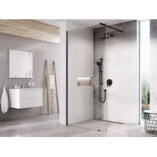 Dušo kabina Ravak Walk-In Wall, 80x80-120 Walk-In Wall Set 80, juoda+stiklas Transparent Dušo kabina Ravak Walk-In Wall, 80x80-120 Walk-In Wall Set 80, juoda+stiklas Transparent