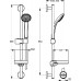 Dušo stovas Ideal Standard IdealRain, S1 600 mm, galvutė 80 mm Dušo stovas Ideal Standard IdealRain, S1 600 mm, galvutė 80 mm