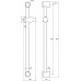 Dušo stovas Ravak su laikikliu, 973.00, 90 cm Dušo stovas Ravak su laikikliu, 973.00, 90 cm