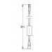 Ilginamasis kabelis GROHE, 3m, juodas