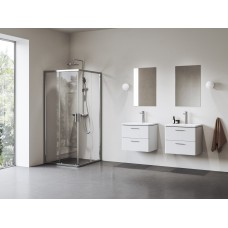 Kvadratinė dušo kabina Ravak Blix II NBLRV2, 90x90, blizgi+stiklas Transparent