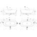 Laisvai pastatoma vonia Ravak Freedom Corner II Tec 175x86, L balta