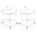 Laisvai pastatoma vonia Ravak Freedom Corner II Tec 175x86, L balta