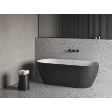 Laisvai pastatoma vonia Ravak Freedom O Tec 1700x770, juoda/balta su juodais priedais Laisvai pastatoma vonia Ravak Freedom O Tec 1700x770, juoda/balta su juodais priedais