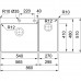 Nerūdijančio plieno plautuvė Franke Box Center BWX 220-54-27, dešininė