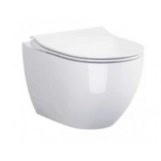 Pakabinamas WC Cersanit, ZEN/URBAN HARMONY Clean-On su antibakteriniu, lėtai nusileidžiančiu dangčiu