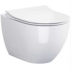 Pakabinamas WC Cersanit, ZEN/URBAN HARMONY Clean-On su antibakteriniu, lėtai nusileidžiančiu dangčiu