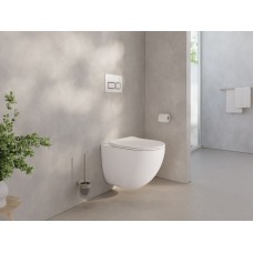 Pakabinamas WC Ravak Chrome AquaSpin, su sūkurio technologija, baltas, su Soft-Close dangčiu Pakabinamas WC Ravak Chrome AquaSpin, su sūkurio technologija, baltas, su Soft-Close dangčiu