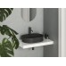 Praustuvas Ravak Ceramic Slim Shelf O 55, juodas matinis Praustuvas Ravak Ceramic Slim Shelf O 55, juodas matinis