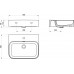 Praustuvas Ravak Ceramic Slim Wall R 55 N, pakabinamas, juodas matinis Praustuvas Ravak Ceramic Slim Wall R 55 N, pakabinamas, juodas matinis