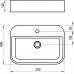 Praustuvas Ravak Slim Shelf R 55, baltas matinis Praustuvas Ravak Slim Shelf R 55, baltas matinis