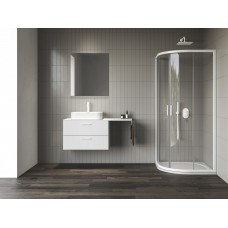 Pusapvalė dušo kabina Ravak Blix II, NBLCP4 90x90, matinė balta+stiklas Transparent Pusapvalė dušo kabina Ravak Blix II, NBLCP4 90x90, matinė balta+stiklas Transparent