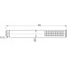Rankinė dušo galva Ideal Standard, IdealRain Stick metalinė, chromas
