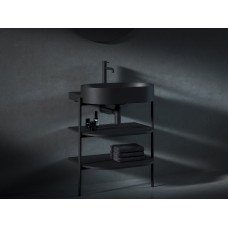 Spintelė po praustuvu Ravak CS Yard, 60 cm, matinė juoda