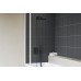 Stacionari kvadratinė dušo galva 250x250 mm, 986.20BLM juodas matinis