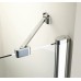 Stacionari sienelė Ravak Chrome, CPS-80, satinas+stiklas Transparent