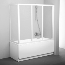 Stacionari vonios sienelė Ravak, APSV-70, balta+stiklas Transparent