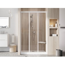 Stumdomos dušo durys Ravak Supernova, ASDP3-130 198, balta+stiklas Transparent