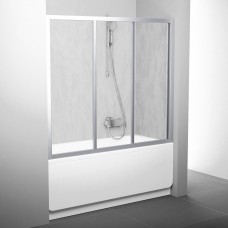 Stumdomos vonios durys Ravak, AVDP3-150, satinas+plastikas Rain