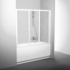 Stumdomos vonios durys Ravak, AVDP3-180, balta+plastikas Rain