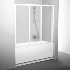 Stumdomos vonios durys Ravak, AVDP3-180, balta+stiklas Grape