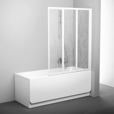 Sulankstoma vonios sienelė Ravak, VS3 115, balta+plastikas Rain