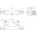 Termostatinis dušo maišytuvas Ideal Standard, Ceratherm T25 chromas