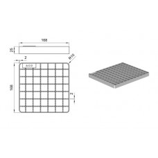 Trapo grotelės ACO, Mesh, šiurkščios 200x200 mm Trapo grotelės ACO, Mesh, šiurkščios 200x200 mm
