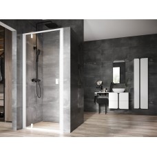 Varstomos dušo durys Ravak Nexty, NDOP1-90 balta/balta+Transparent