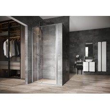 Varstomos dušo durys Ravak Nexty, NDOP2-110 satinas+Transparent