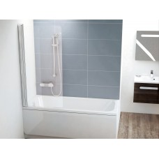 Vonios sienelė Ravak Chrome, CVS1 80 K, blizgi+stiklas Transparent