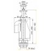 WC nuleidimo mechanizmas AlcaPlast, su 3/6 litrų nuleidimu