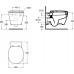 WC pakabinamas Ideal Standard Connect, su matomais tvirtinimais