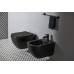 WC pakabinamas Ideal Standard Tesi, Aquablade, su paslėptais tvirtinimais, Silk Black juoda matinė