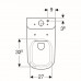 WC pastatomas puodas Geberit, Smyle, Rimfree