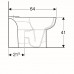 WC pastatomas puodas Geberit, Smyle, Rimfree