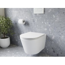 WC Ravak Flow RimOff set, baltas su Soft-Close dangčiu