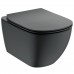 WC rėmo komplektas Ideal Standard ProSys, su WC Tesi Aquablade ir soft-close dangčiu Silk Black M2